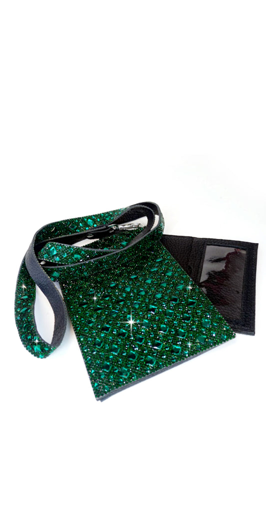 Crystal Cell Purse - Green Envy