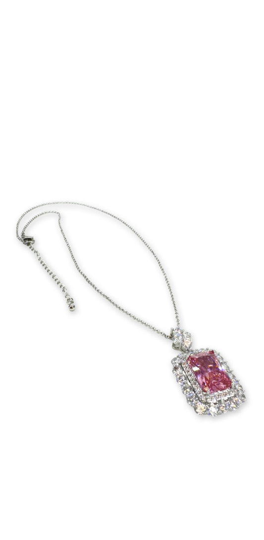 Pink Luxe Crystal Necklace