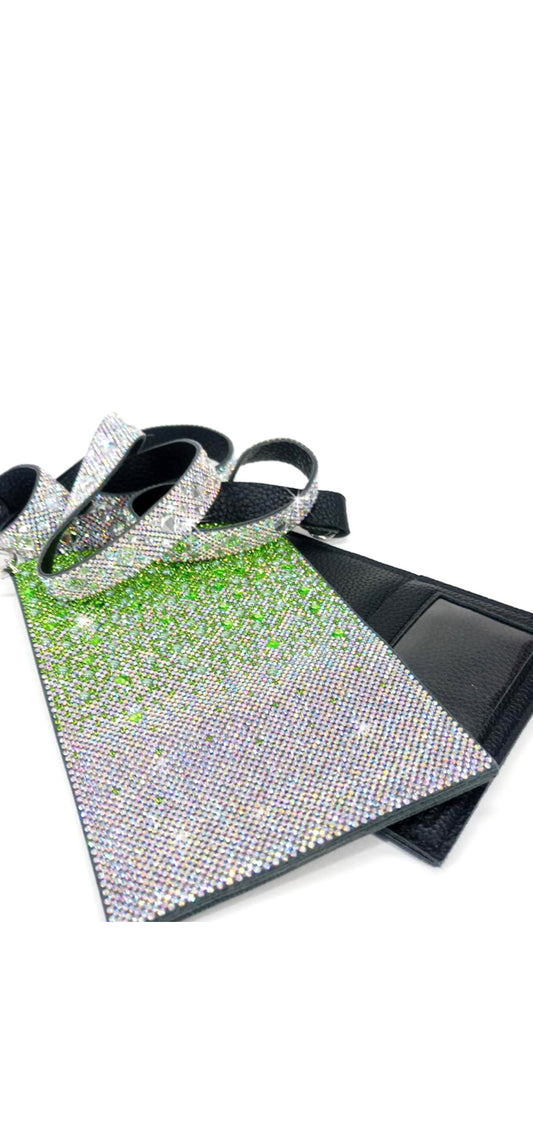 Crystal Cell Purse - Green