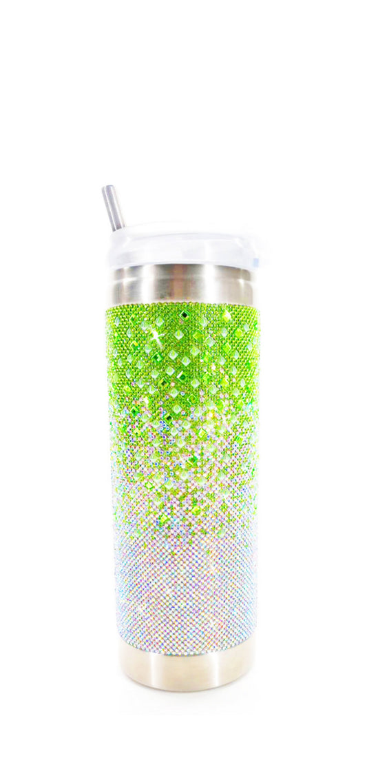 Green Ombre Crystal Tumbler