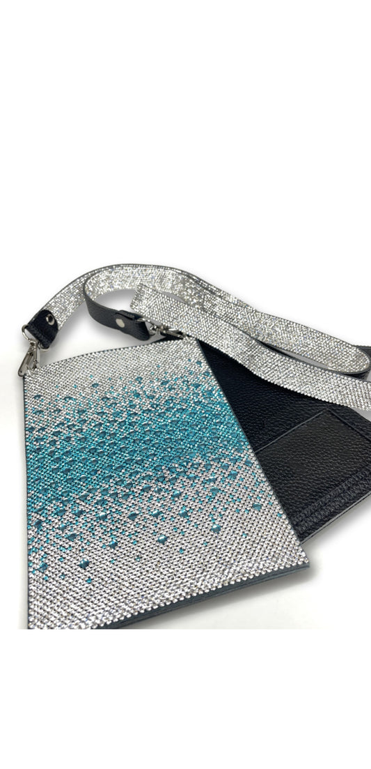 Crystal Cell Purse - Turquoise Wave