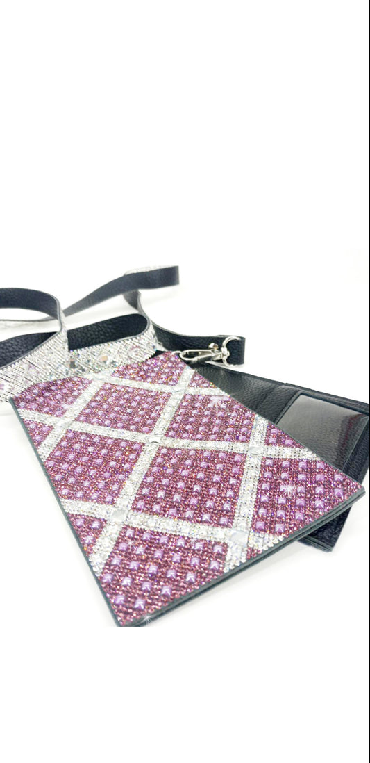Crystal Cell Purse - Lilac Cross
