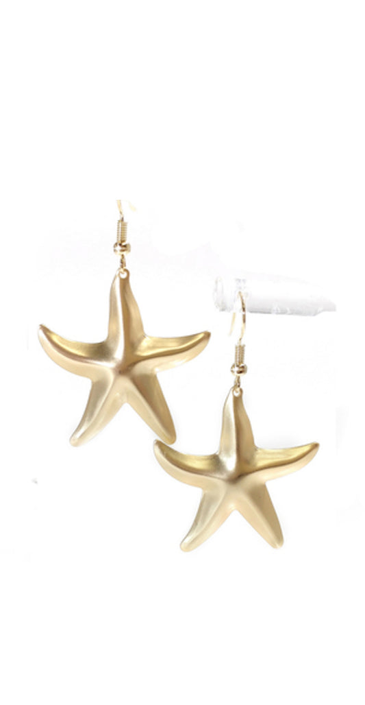 Golden Summer Starfish Earrings