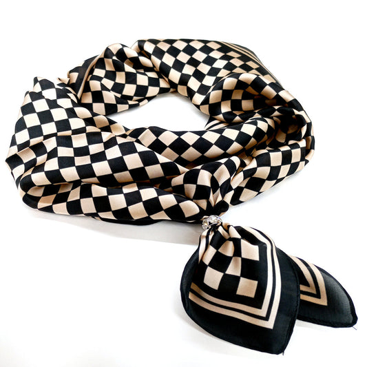 SCARF BLACK CHECKMATE